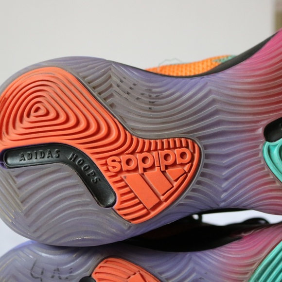 ADIDAS Day Of The Dead Harden Stepback 3 Basketball Sneakers Orange Purple 8.5 - Picture 10 of 14